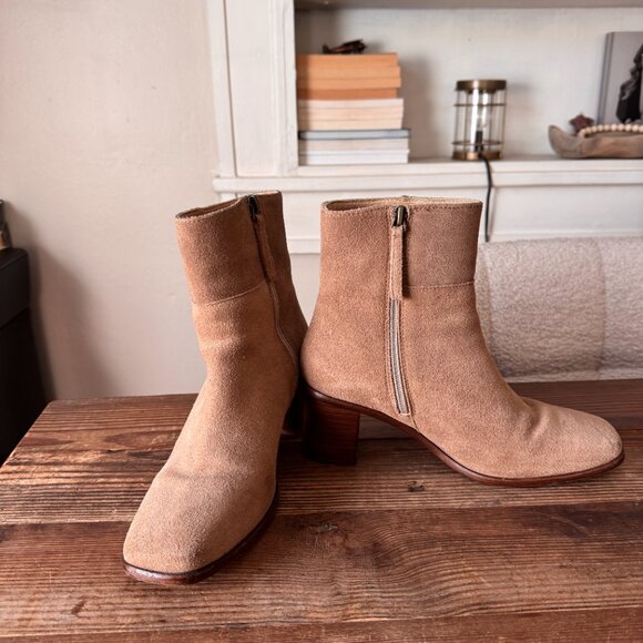 Portland Leather Goods Vera Patina Boots - Taupe - Sz 8 - Picture 4 of 9